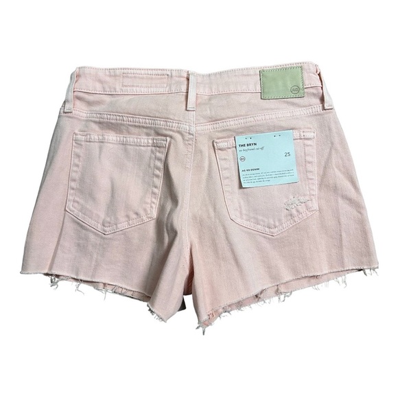 NWT AG The Byrne Ex Boyfriend Cut Off Shorts Size 25  Pastel Pink (063] - Picture 2 of 6